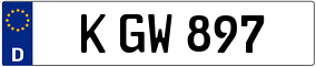 Trailer License Plate